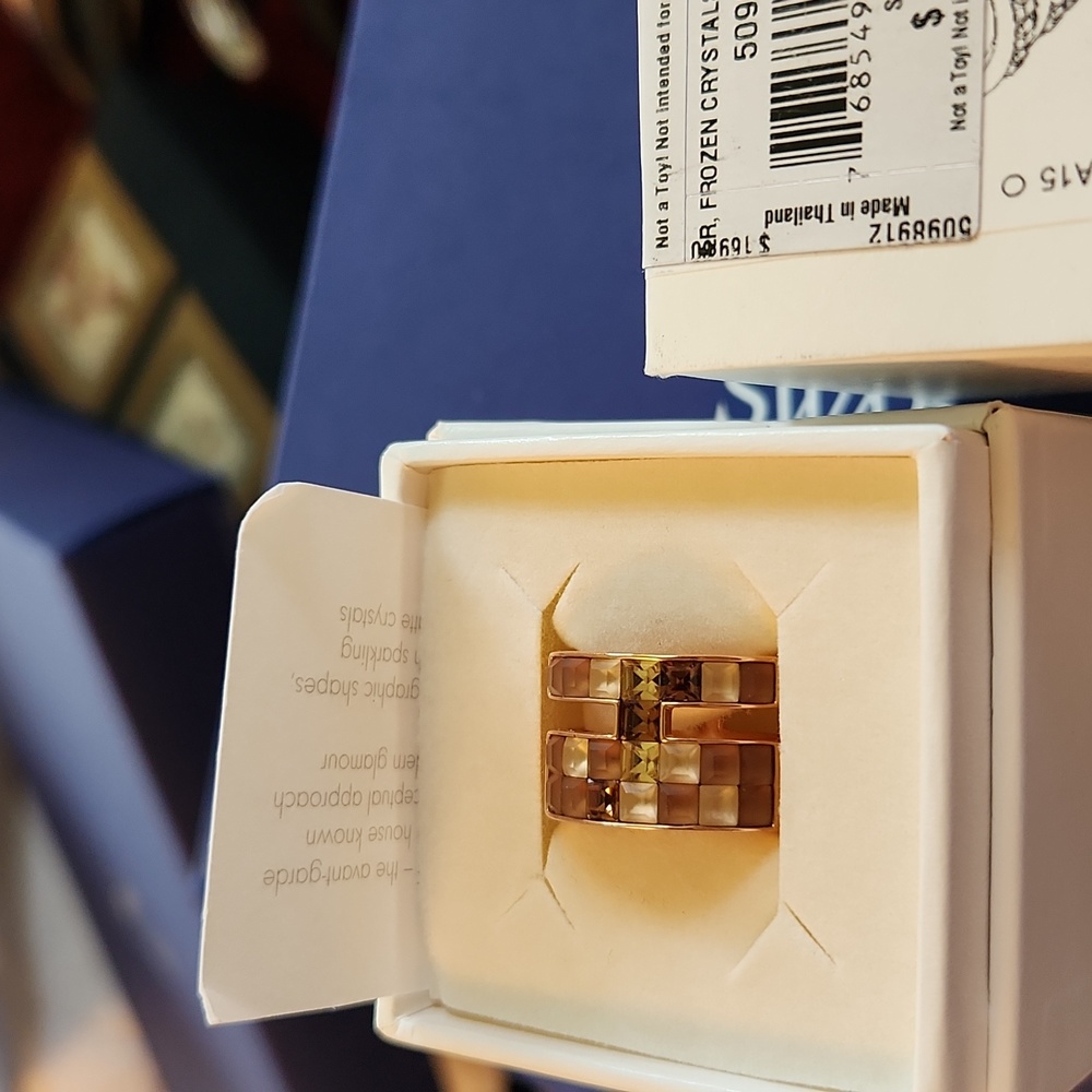 ATELIER  SWAROVSKI cocktail ring size 55, new